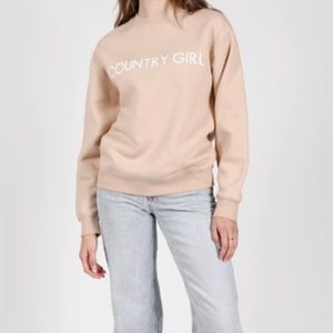 NWT Brunette The Label x monika hibbs Country girl core crew XL